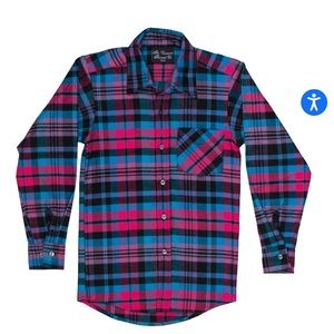 Youth Classic Flannel Shirt 10/12 or XS Tropic Color, Vermont flannel company